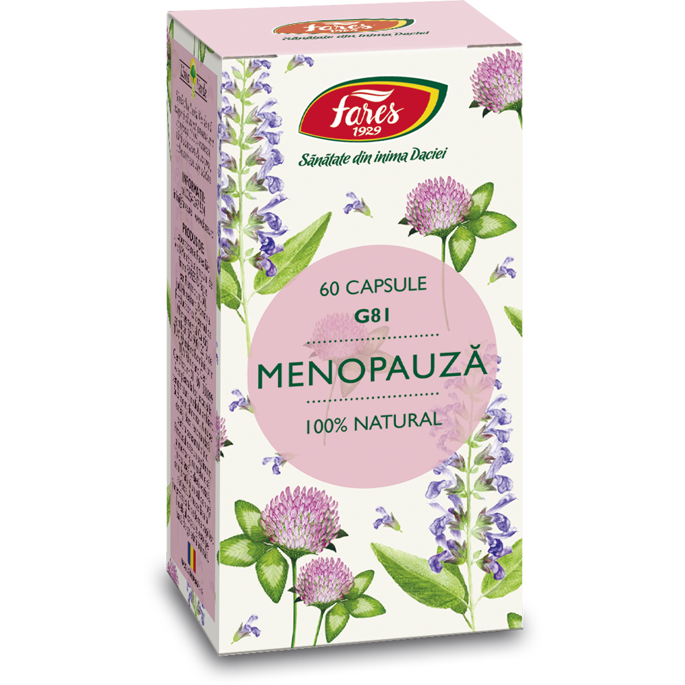 Menopauza G81, 60 capsule, Fares