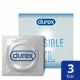 Prezervative Invisible XL, 3 bucati, Durex 518302