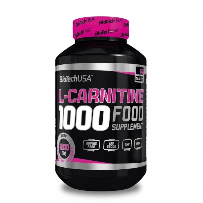 L-Carnitine 1000 mg, 60 comprimate, Biotech USA