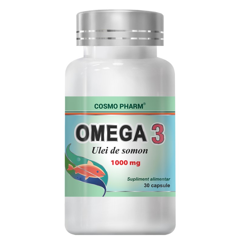 Omega 3 Ulei de Somon 1000 mg, 30 capsule, Cosmopharm