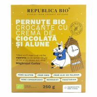 Pernute Bio crocante cu crema de ciocolata FARA GLUTEN, 250 g, Republica BIO