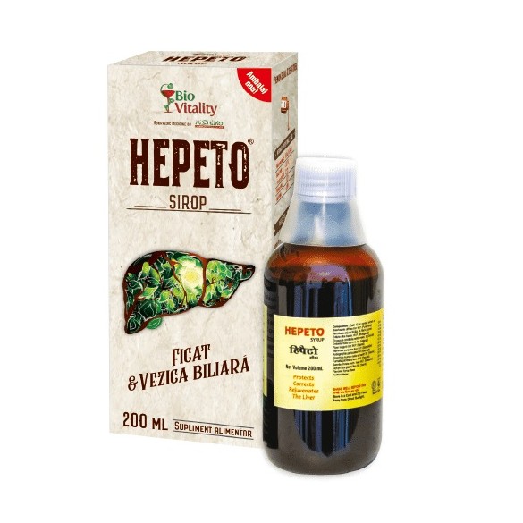 Sirop Hepeto, 200 ml, Bio Vitality
