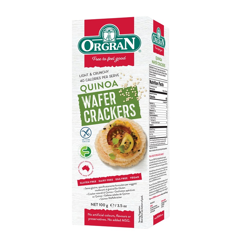 Crackers din quinoa, 100g, Orgran