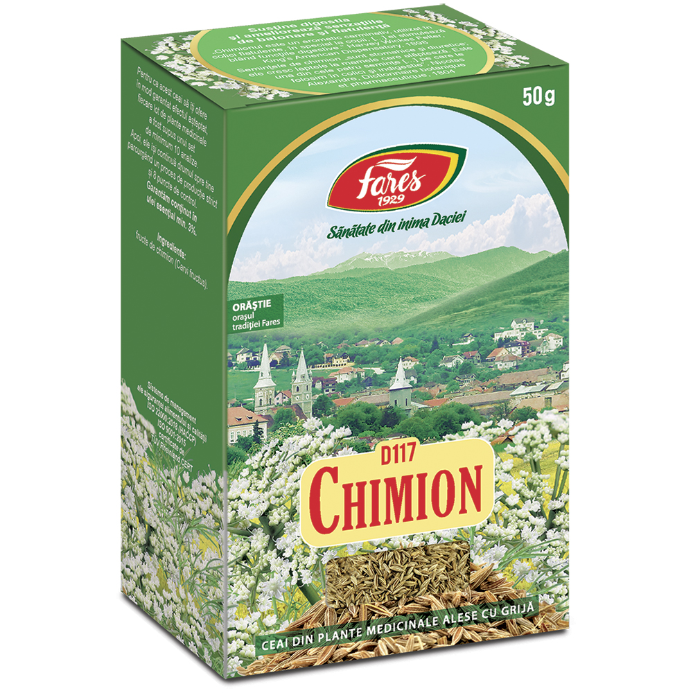 Ceai Chimion fructe D117, 50 g, Fares