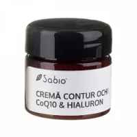 Crema contur ochi cu Acid Hialuronic si Coenzima Q10, 15 ml, Sabio