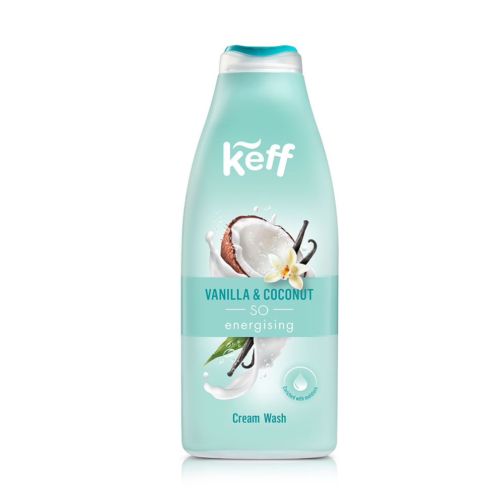 Gel de dus Coconut Vanilla Keff, 500 ml, Sano