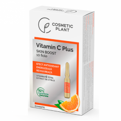 Fiole pentru intretinerea tenului Vitamin C Plus, 10 bucati, Cosmetic Plant
