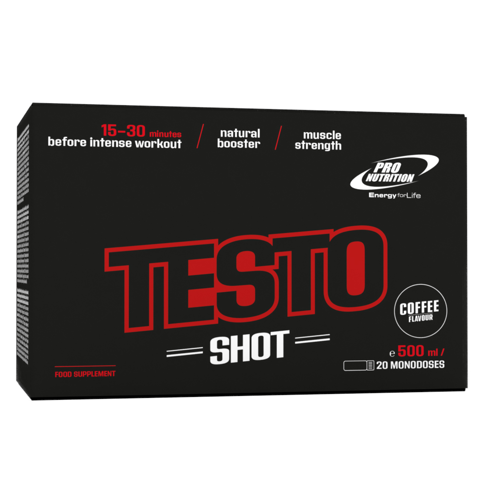 Testo Shot, 20 fiole, Pro Nutrition