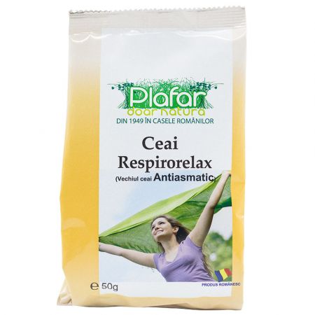 Ceai Respirorelax (Antiasmatic), 50g, Plafar