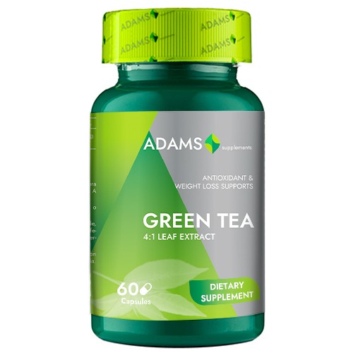 Ceai Verde, 400 mg, 60 capsule, Adams Vision