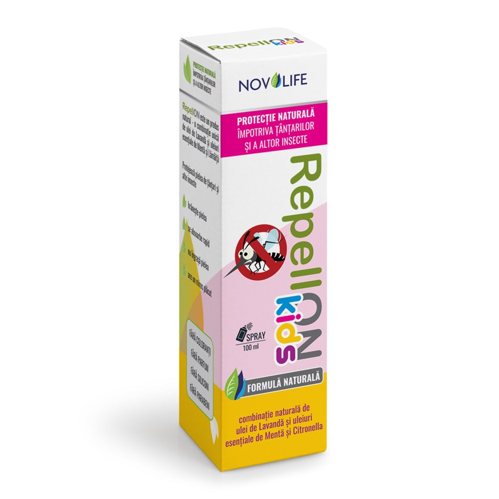 Spray anti tantari pentru copii RepellOn, 100 ml, Novolife