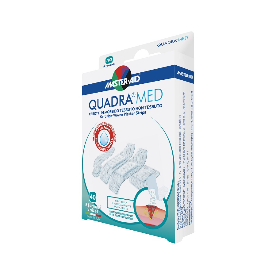 Plasturi pentru pielea sensibila Quadra Med Master-Aid, 40 bucati, Pietrasanta Pharma