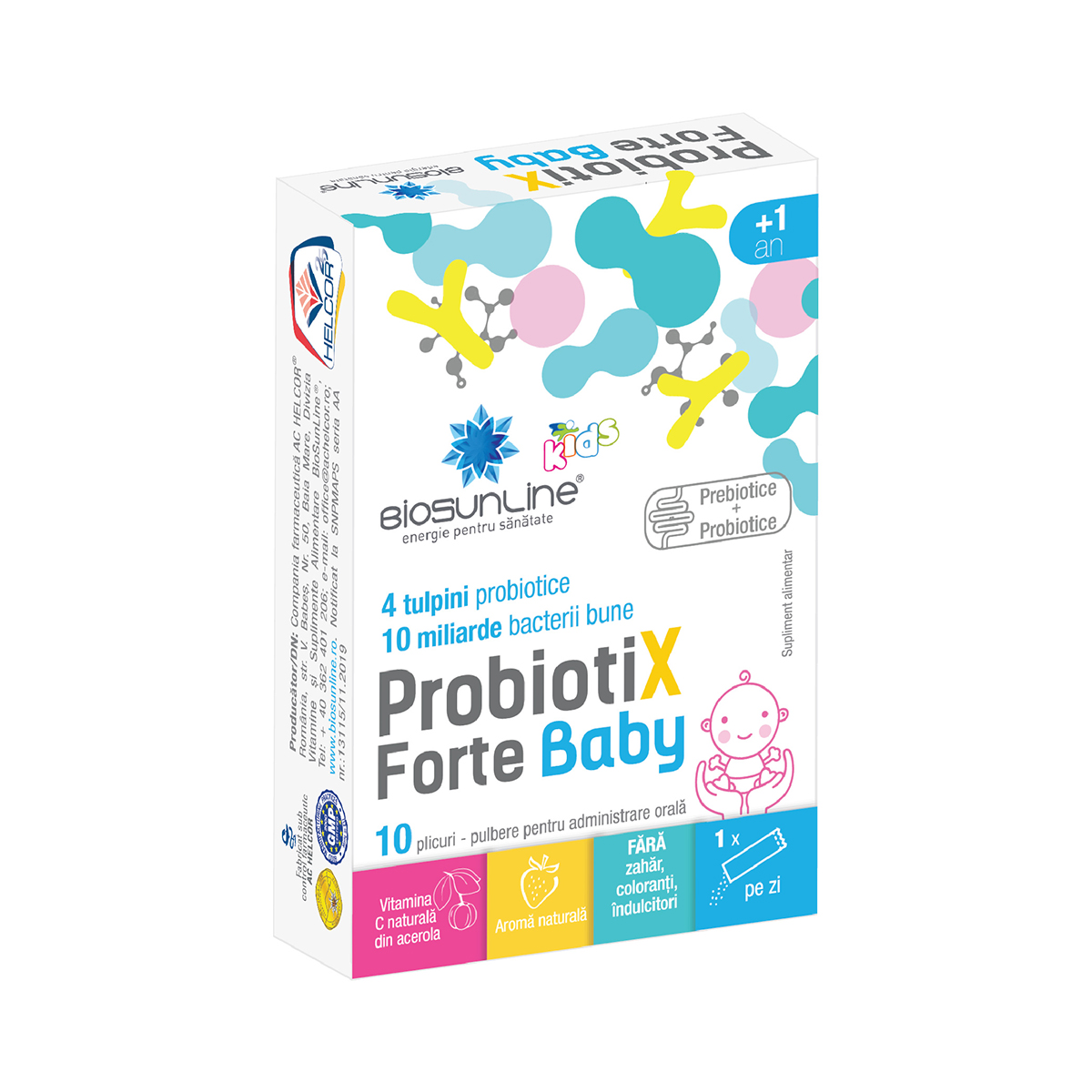 Probiotix Baby, 10 plicuri, Helcor
