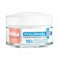 Crema intens hidratanta 24h cu acid hialuronic pentru piele uscata si foarte uscata Hyalurogel Rich, 50 ml, Mixa