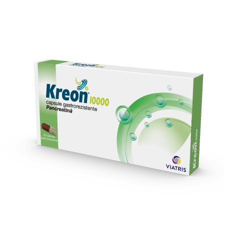 Kreon, 10000, 20 capsule gastrorezistente, Mylan Healthcare