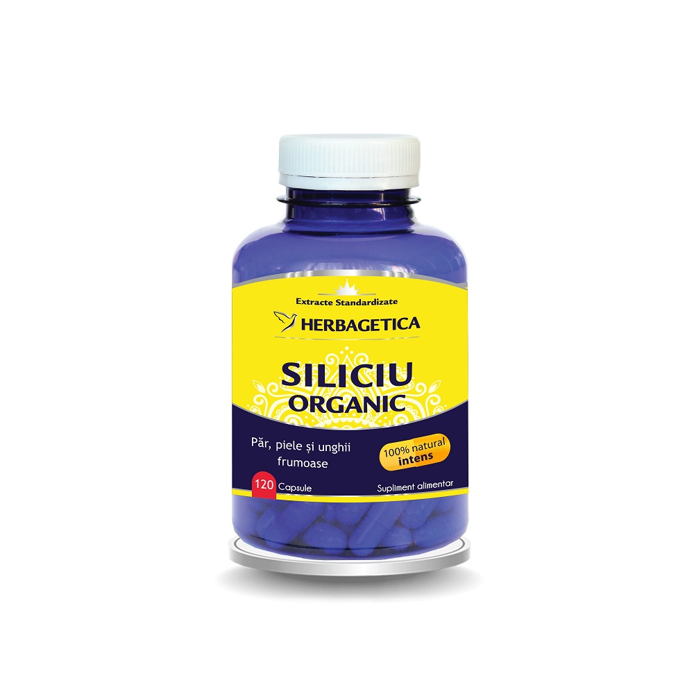 Siliciu Organic, 120 capsule, Herbagetica