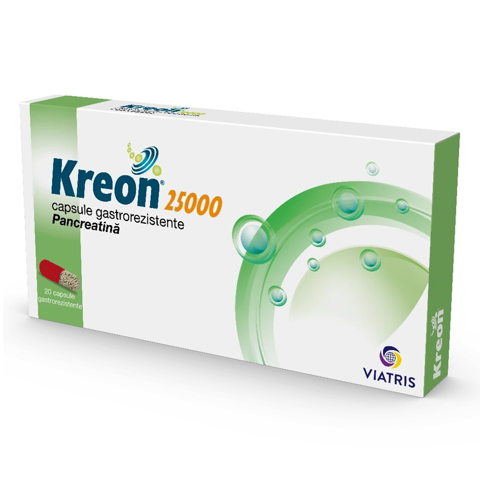 Kreon 25000, 20 capsule gastrorezistente, Viatris