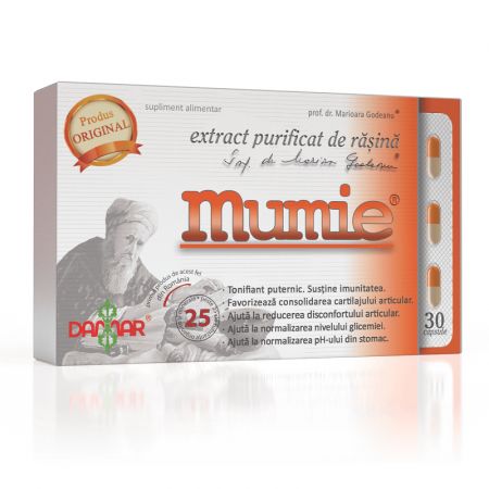 Extract purificat de rasina Mumie, 30 capsule - Damar General Trading