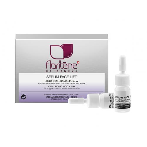 Ser facial cu acid hialuronic + AHA (179), 10 fiole, Floritene