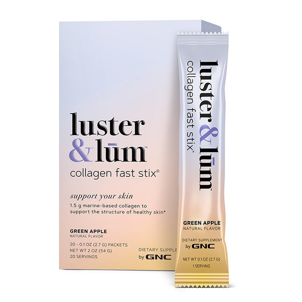 Luster & lum Collagen Fast Stix, cu Aroma de Mar Verde (732275), 20 plicuri, GNC