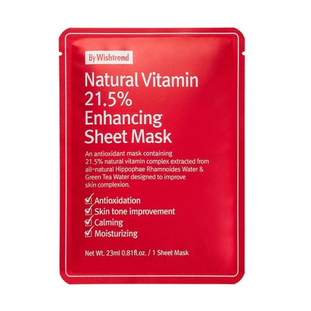 Masca de fata cu Vitamina C 21.5%, 23 ml, byWishTrend