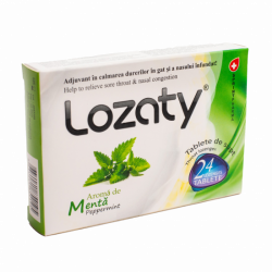 Lozaty menta, 24 tablete, Meksmar