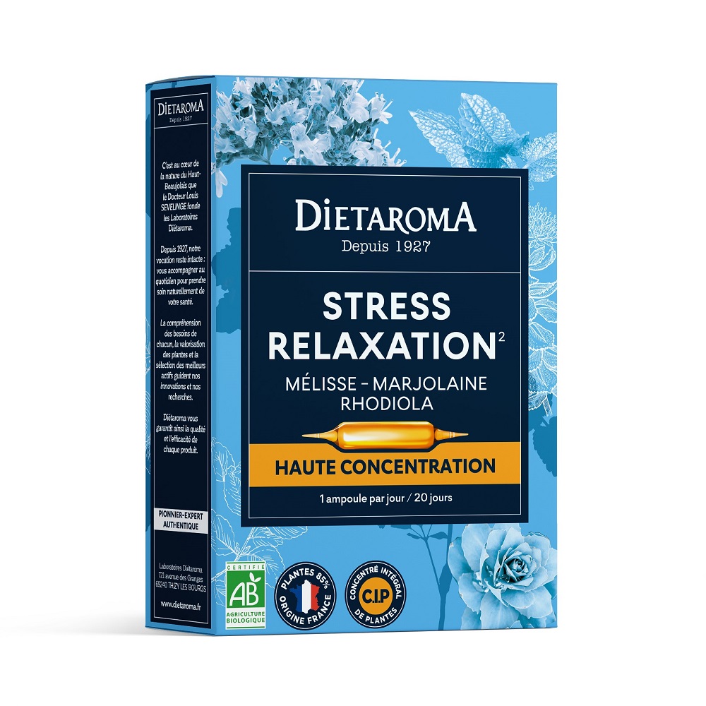 Relaxation Bio, 20 fiole, Laboratoires Dietaroma