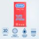 Prezervative Feel Thin XL, 10 bucati, Durex 518289