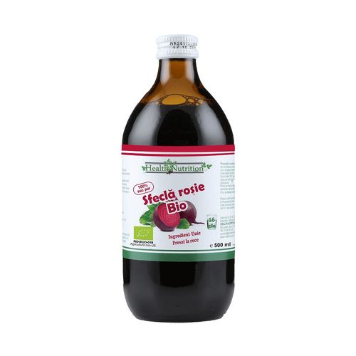 Suc de Sfecla Rosie Bio, 500 ml, Health Nutrition