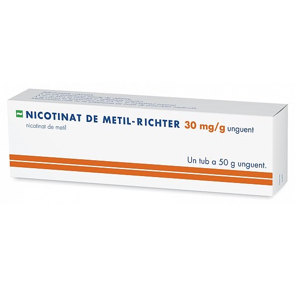 Nicotinat de metil-Richter unguent, 30 mg/g, 50 g, Gedeon Richter