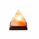 Lampa de sare Himalaya piramida pe suport de lemn, Pronat 511705