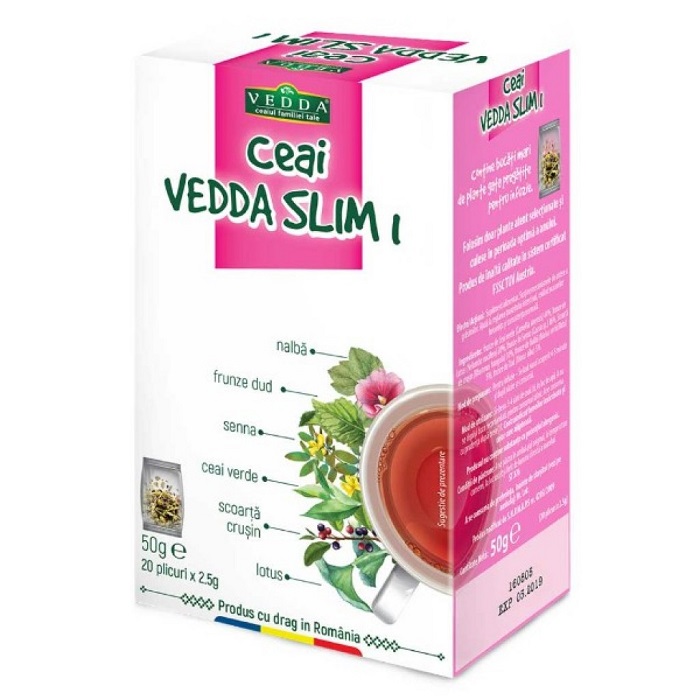 Ceai Vedda Slim 1, 20 plicuri, Vedda