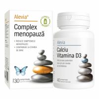 Pachet Complex menopauza,30 comprimate + Calciu Vitamina D3, 40 comprimate, Alevia 