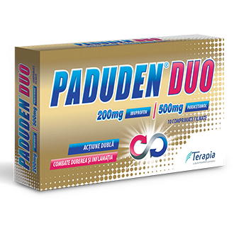 Paduden Duo, 200 mg/500 mg, 10 comprimate filmate, Terapia