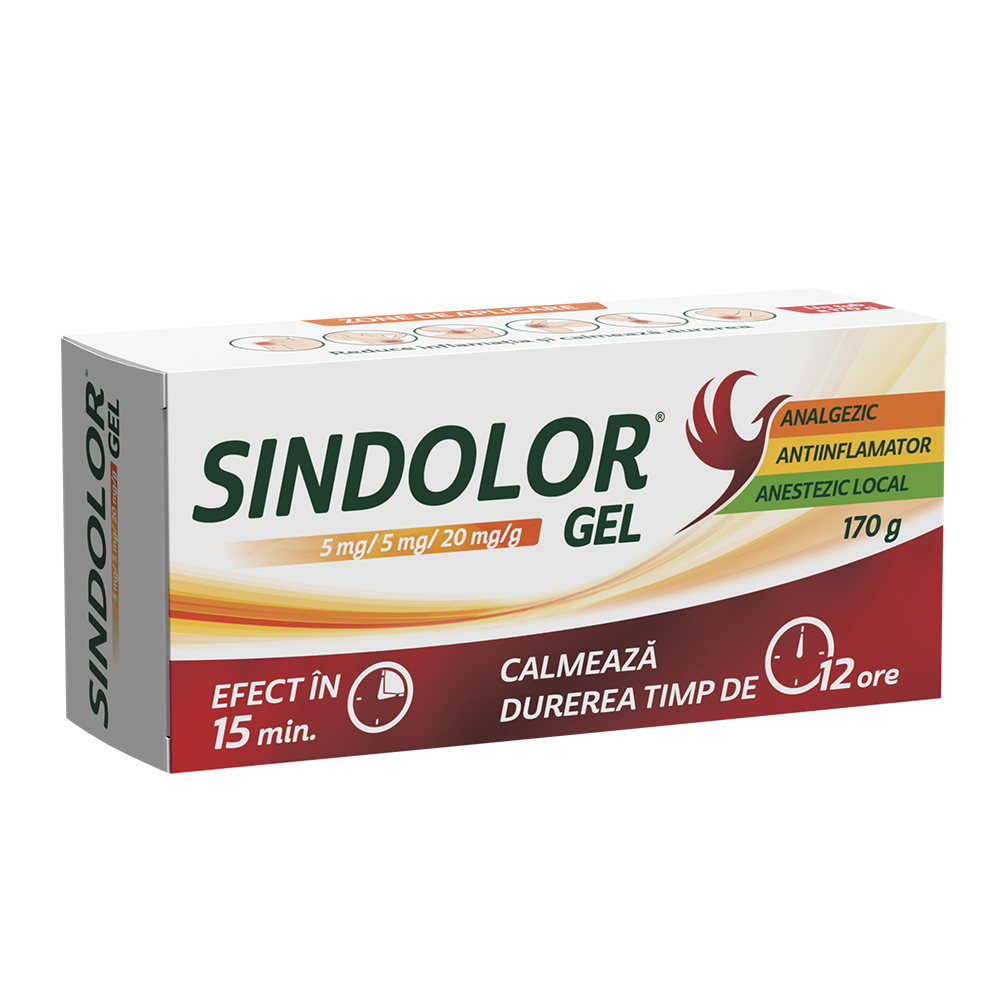 Sindolor gel, 5 mg/5 mg/20 mg/g, 170 g, Fiterman