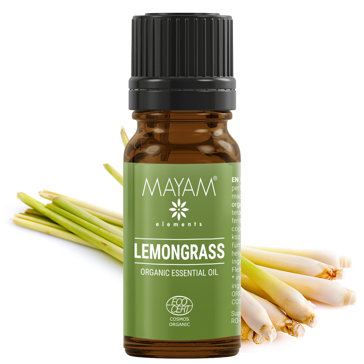 Ulei esential de lemongrass, M-1035, 10 ml, Mayam