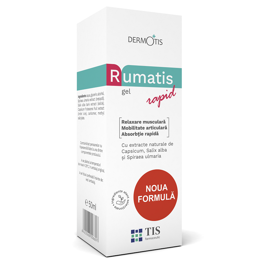 Gel Rumatis rapid Dermotis, 50 ml, Tis Farmaceutic