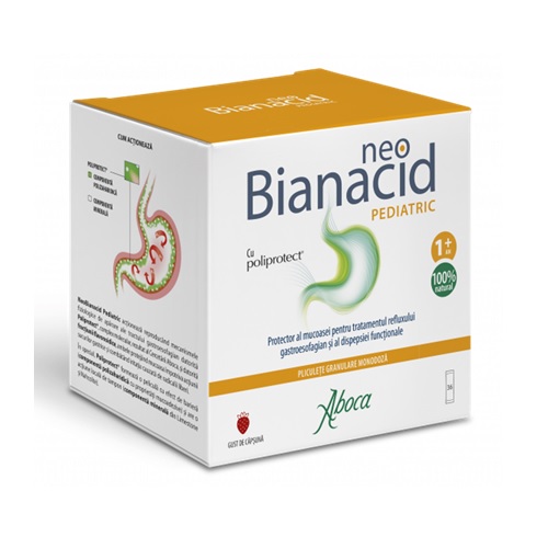 Neobianacid pediatric pentru aciditate reflux si digestie, 36 plicuri, Aboca