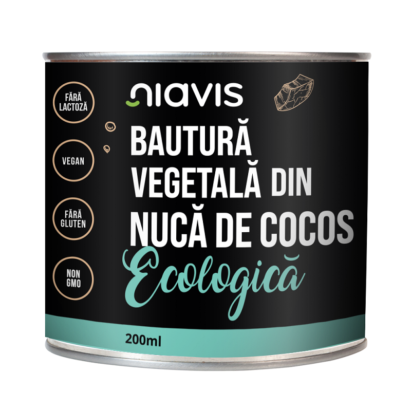Bautura vegetala bio din nuca de cocos, 200 ml, Niavis