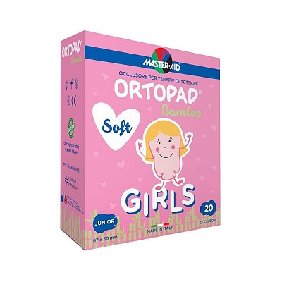 Ocluzor copii ORTOPAD SOFT Girls Junior Master-Aid, 67x50 mm, 20 bucati,  Pietrasanta Pharma