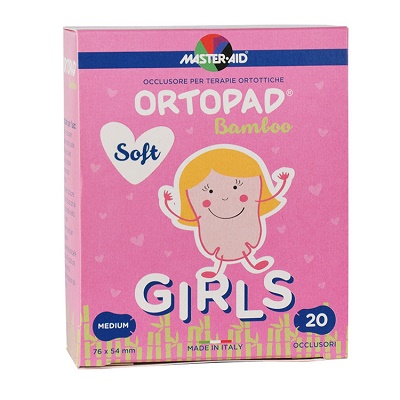 Ocluzor copii ORTOPAD SOFT Girls Master-Aid Medium, 76x54 mm, 20 bucati, Pietrasanta Pharma