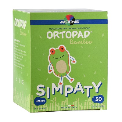 Ocluzor copii ORTOPAD Simpaty Master-Aid, Mediu 76x54 mm, 50 buc, Pietrasanta Pharma