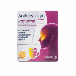Antinevralgic Sinus Hot Drink Sinus Hot Drink, 12 plicuri, Sanofi