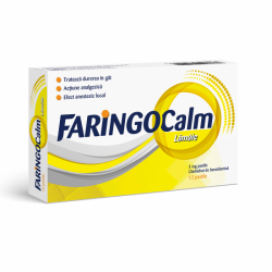 Faringocalm lamaie 3 mg, 12 pastile, Terapia