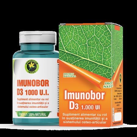 Imunobor D3 1000 UI, 60 capsule - Hypericum