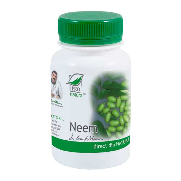 Neem, 60 capsule, Pro Natura