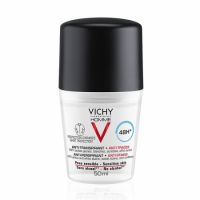 Deodorant roll-on antiperspirant anti-urme pentru barbati 48h, 50 ml, Vichy Homme