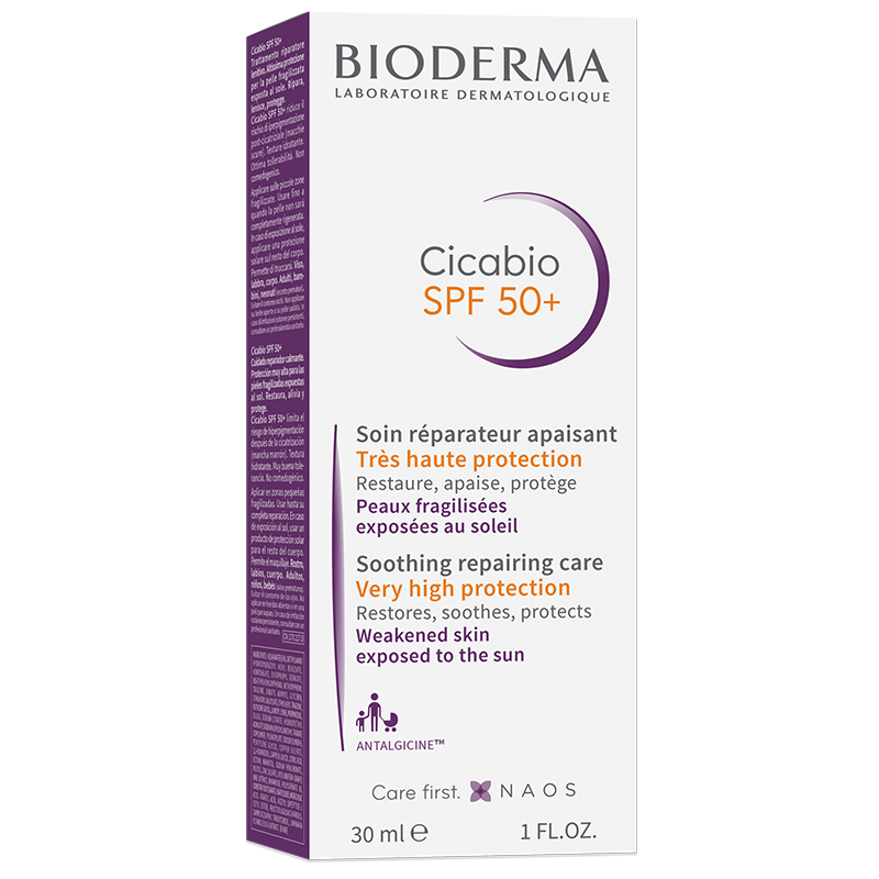Crema pentru piele pigmentata Cicabio, SPF 50+, 30 ml, Bioderma
