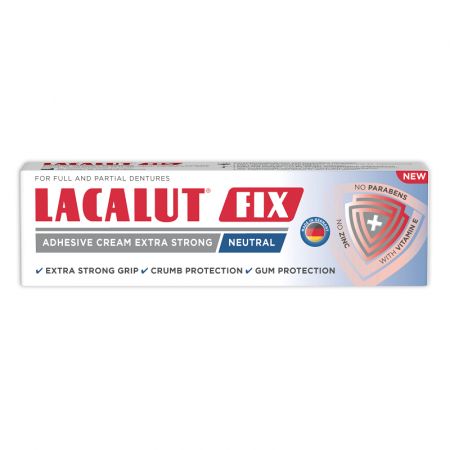 Crema adeziva Lacalut Fix Neutral, 40 g - Theiss Naturwaren