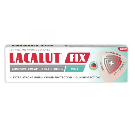 Crema adeziva Lacalut Fix Mint, 40 g - Theiss Naturwaren